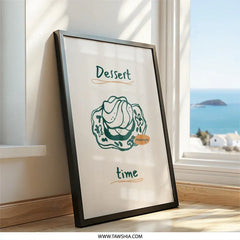 Dessert Time Wall Art, Meringue Sweet Treat Print, Foodie Kitchen Decor, Modern Home Art, Yummy Art - Tawshia