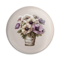 Anemone Pinback, Floral Pinback, Flower Badge, Watercolor Pinback, Aesthetic Pinback, Plant Button, Garden Pinback, Cute Pin, Gift for Her - Tawshia