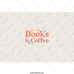 Books and Coffee Tumbler, Reader Gift, Book Lover Tumbler, Coffee Tumbler, Gift for Her, Librarian Gift, Reading Gift, Cute Tumbler - Tawshia