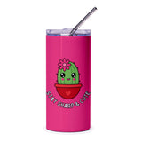 Stay Sharp Cute Cactus Tumbler, Pink Tumbler, Succulent Tumbler, Funny Tumbler, Gift For Her, Kawaii Tumbler, Plant Lover Gift - Tawshia