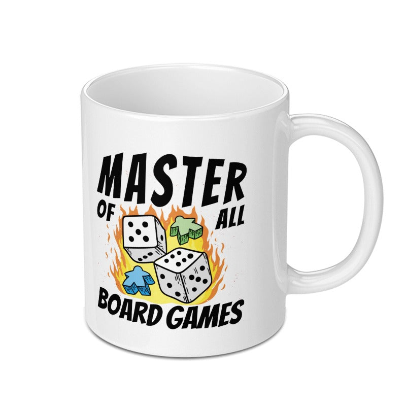 Master of All Board Games Dice and Meeple Mug product