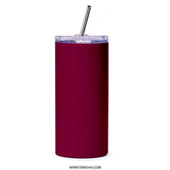 Stylish Maroon Tumbler with Straw Drinkware Product
