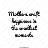 Mother's Craft Tote Bag, Happiness Quote Tote, Mom Gift, Gift for Mothers, Everyday Tote Bag, Cute Tote Bag, Reusable Tote Bag - Tawshia