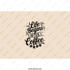 Coffee Lover Tumbler, Life Begins After Coffee Tumbler, Coffee Quote Tumbler, Coffee Gift, Tumbler with Straw, Tumbler for Coffee - Tawshia