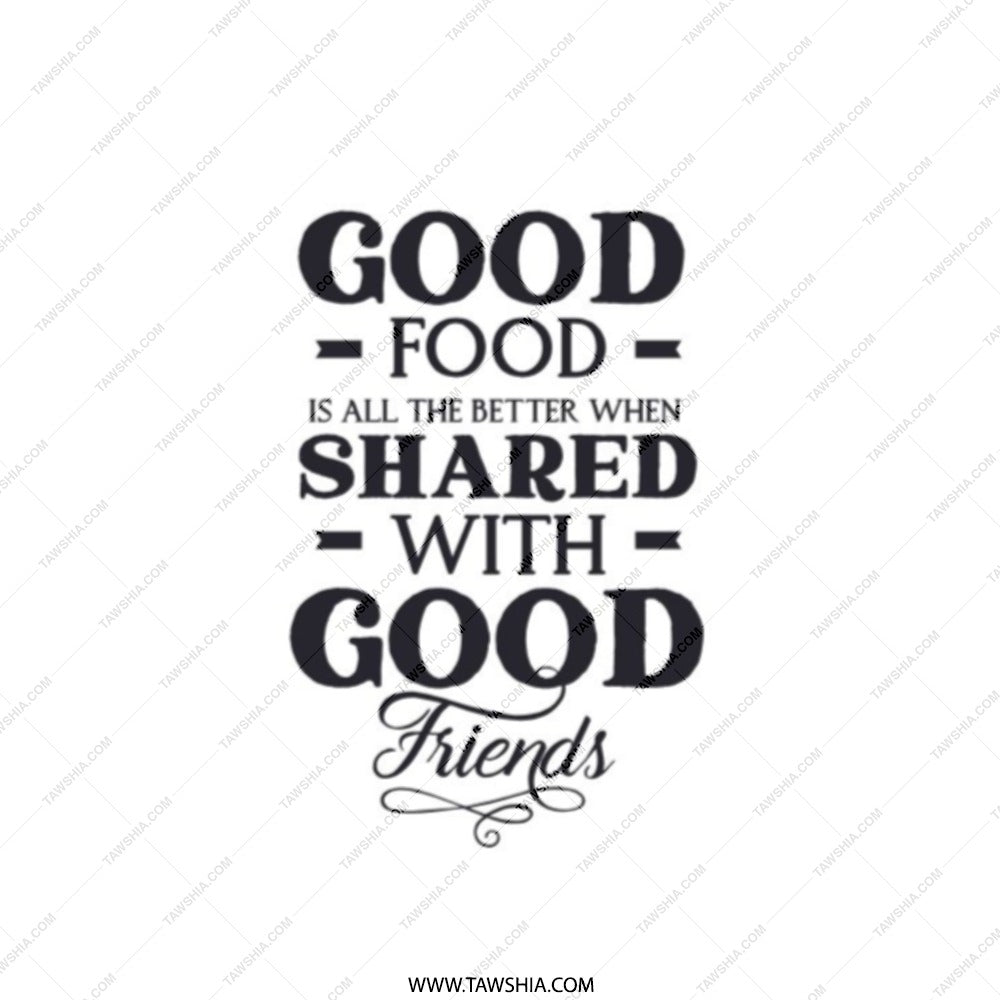 Foodie Pocket Mirror, Good Food Good Friends Quote, Compact Mirror for Food Lovers, Gift for Friends, Shared Meals Mirror - Tawshia