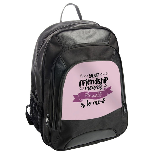 Friendship Backpack, Best Friends Gift, Cute Backpack, Friendship Means, World To Me Backpack, Friend Travel Backpack, Gift For Her - Tawshia