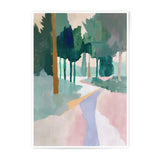 Abstract Forest Photographic Print, Pastel Landscape Art, Modern Wall Decor, Nature Photography, Home Decor Prints, Stylish Art Print - Tawshia