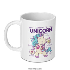 Anatomy of Unicorn Illustrated Design Mug product