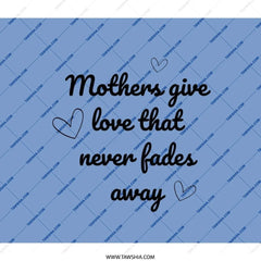 Mothers Love Backpack, Gift for Mom, Heart Backpack, Quote Backpack, Stylish Backpack, Gifts for Her, Unique Backpack, Trendy Backpack - Tawshia