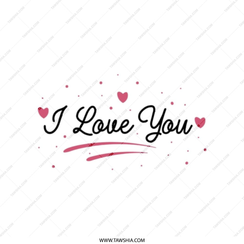I Love You Tote Bag, Anniversary Gift, Valentine's Day Present, Romantic Gift, Heart Design, Gift for Her, Gift for Him - Tawshia