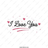 I Love You Tote Bag, Anniversary Gift, Valentine's Day Present, Romantic Gift, Heart Design, Gift for Her, Gift for Him - Tawshia