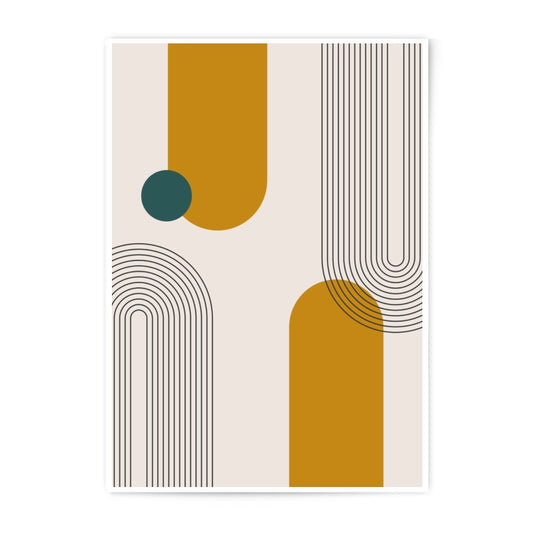 Modern Abstract Art Photographic Print, Minimalist Wall Art, Geometric Print, Scandinavian Decor, Arch and Circle Art, Home Decor - Tawshia