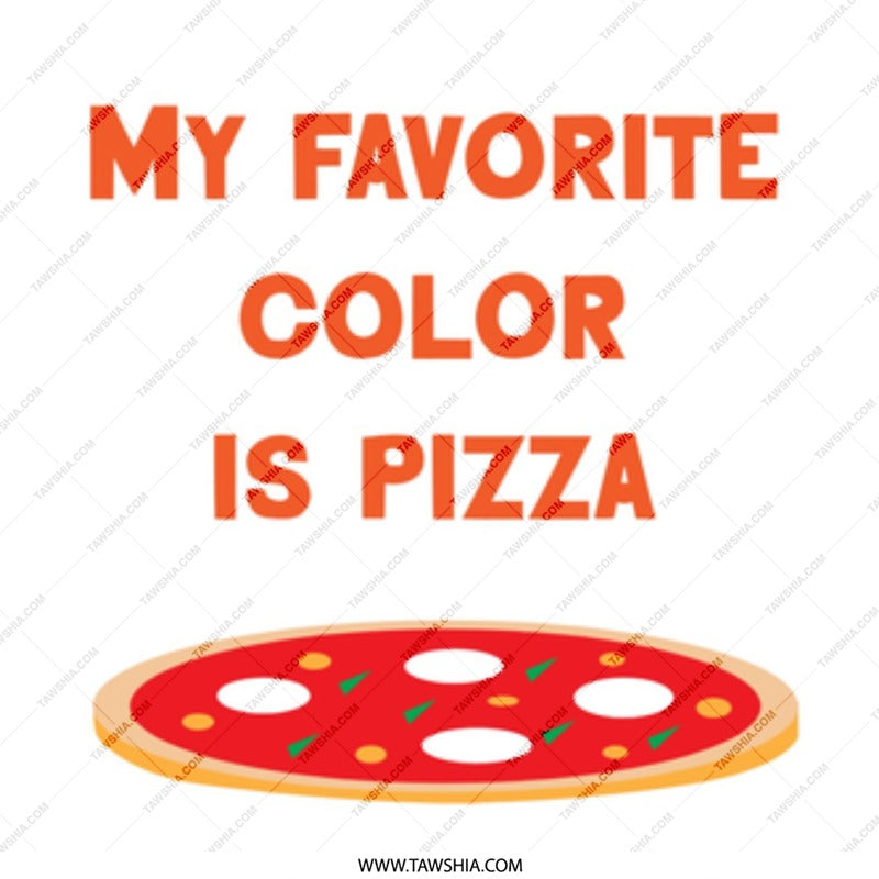 Pizza Lover Mug, My Favorite Color is Pizza, Funny Foodie Mug, Pizza Slice Gift, Unique Coffee Mug, Gift Idea - Tawshia