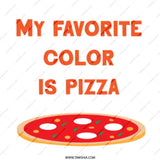 Pizza Lover Mug, My Favorite Color is Pizza, Funny Foodie Mug, Pizza Slice Gift, Unique Coffee Mug, Gift Idea - Tawshia