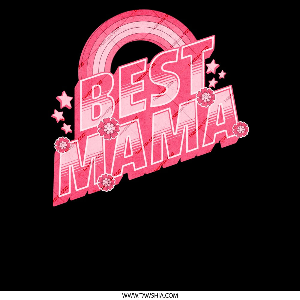 Best Mama Rainbow Floral Design Graphic product
