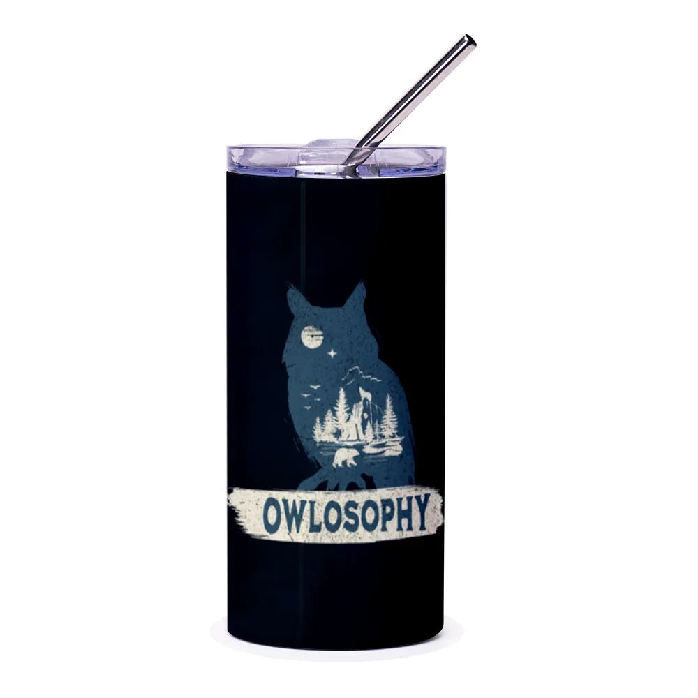 Owl Illustration Insulated Stainless Steel Tumbler product type