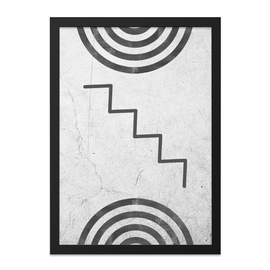 Abstract Wall Art, Geometric Print, Stairs Art, Modern Home Decor, Contemporary Art Print, Minimalist Wall Decor, Arches Print - Tawshia
