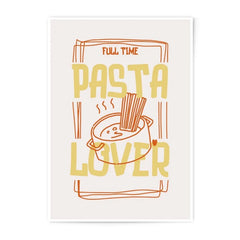 Pasta Lover Photographic Print, Foodie Wall Art, Kitchen Decor, Noodle Art Print, Pasta Art, Funny Food Print, Pasta Poster - Tawshia