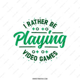 Video Game Pillow, Gamer Room Decor, I Rather Be Playing, Gaming Gifts, Video Games Lover, Decorative Pillows, Throw Pillow - Tawshia