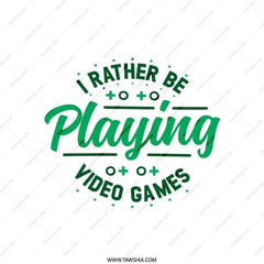 Video Game Pillow, Gamer Room Decor, I Rather Be Playing, Gaming Gifts, Video Games Lover, Decorative Pillows, Throw Pillow - Tawshia