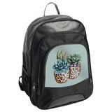 Leopard Succulents BackPack, Trendy Bookbag, Plant Lover Gift, Unique Design, School Bag, Stylish BackPack for Adults, Student Bag - Tawshia