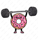 Funny Donut Mug, Weightlifting Mug, Gym Mug, Coffee Mug, Cute Mug, Gift for Gym Lover, Unique Mugs, Novelty Mugs, Ceramic Mug - Tawshia