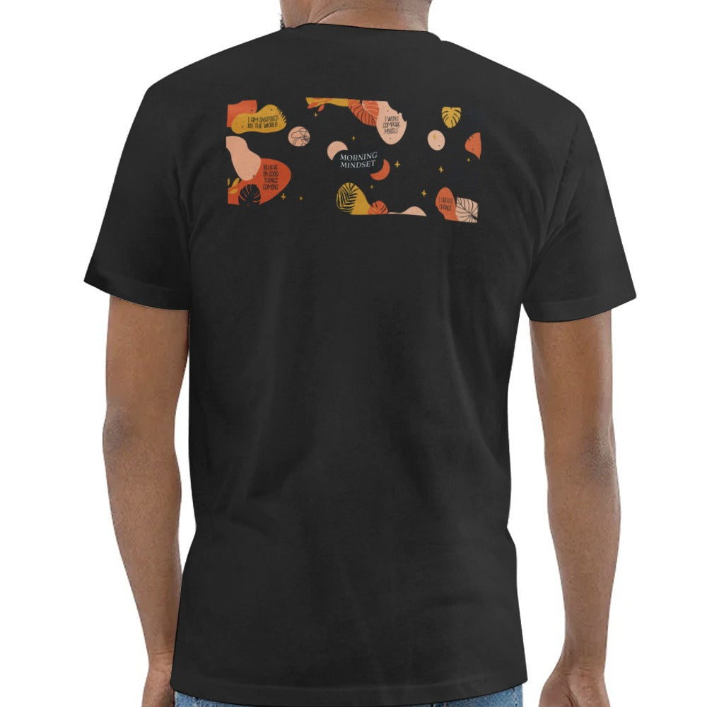 Graphic Shirt with Abstract Design and Leafy Accents product type