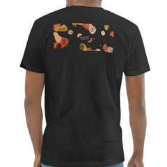 Graphic Shirt with Abstract Design and Leafy Accents product type