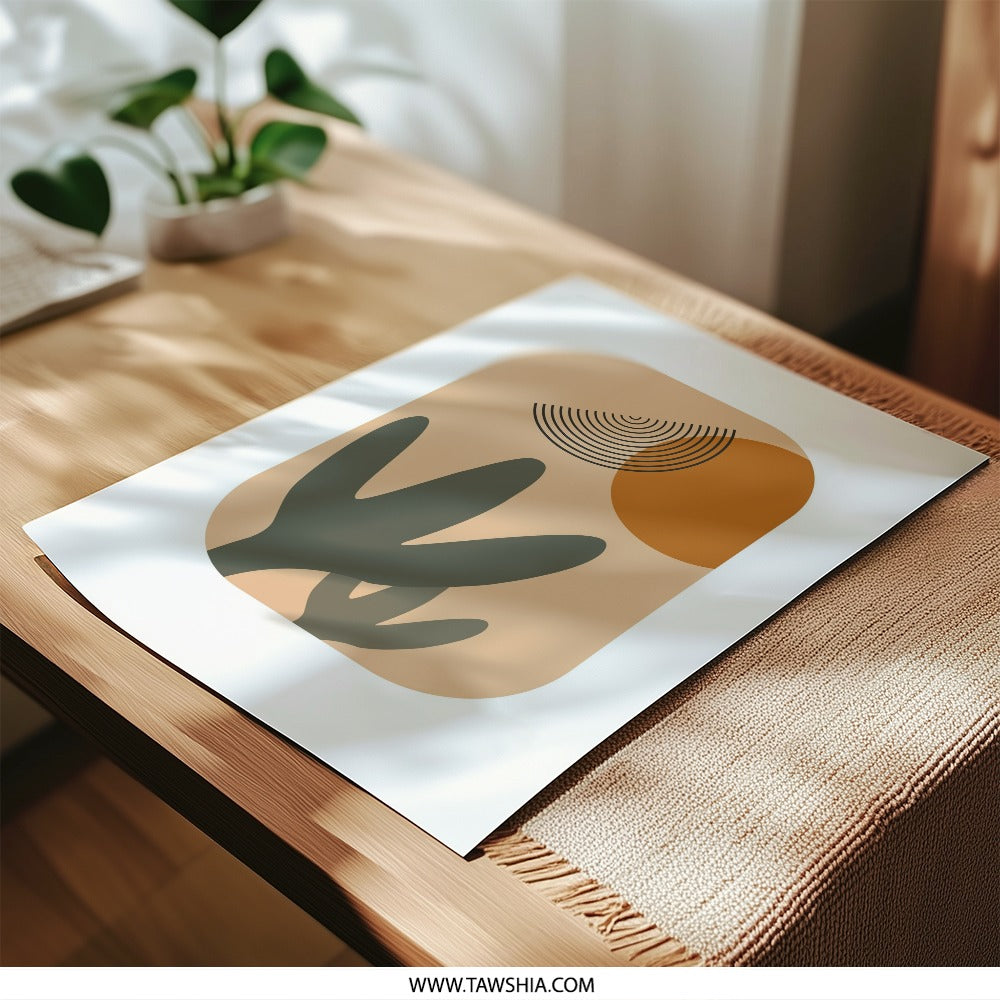Abstract Photographic Print, Modern Art Print, Boho Wall Decor, Minimalist Art, Botanical Photo, Home Decor, Living Room Art - Tawshia