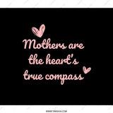 Mothers Heart Compass Backpack, Heartfelt Quote Design, Mom Appreciation Backpack, Travel Backpack, Gift for Mother, Unique Backpack - Tawshia