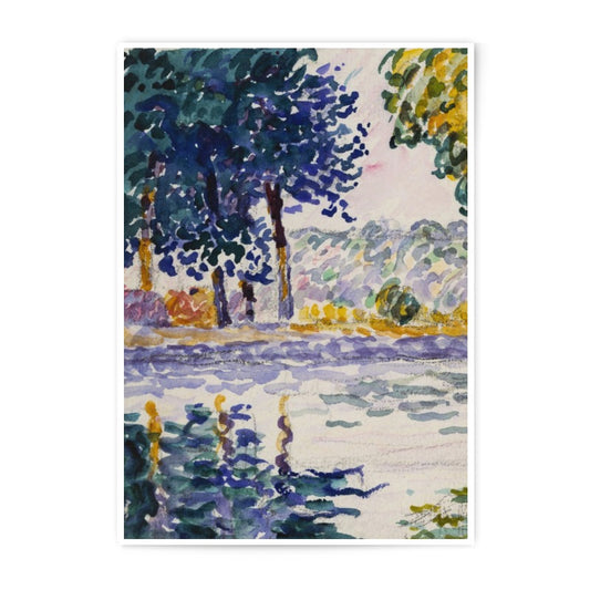 Impressionist Landscape Photographic Print, River Scene, Art Print, Home Decor, Wall Art, Nature Inspired, Serene Artwork, Calming Print - Tawshia