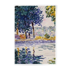 Impressionist Landscape Photographic Print, River Scene, Art Print, Home Decor, Wall Art, Nature Inspired, Serene Artwork, Calming Print - Tawshia