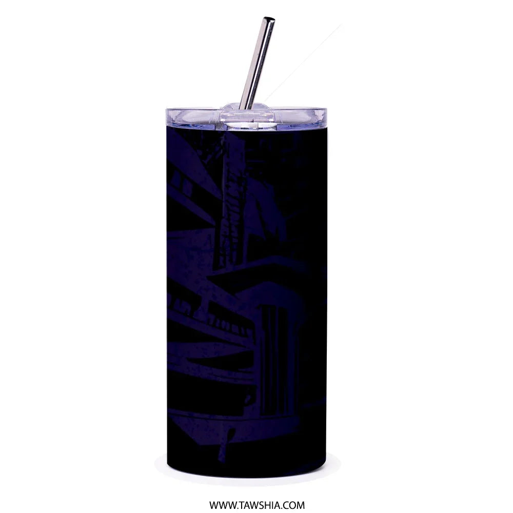 Sleek Modern Tumbler with Straw and Lid Drinkware product type