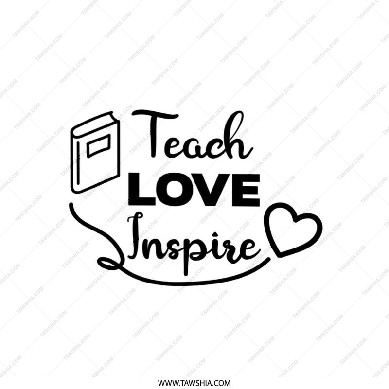 Teacher Appreciation Pillow, Teach Love Inspire Throw Pillow, Gift For Teacher, Classroom Decor Pillow, Teacher Birthday Gift - Tawshia