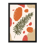 Abstract Fern Wall Art, Botanical Print, Modern Art Print, Boho Decor, Earthy Tones Wall Art, Minimalist Wall Decor, Living Room Decor - Tawshia