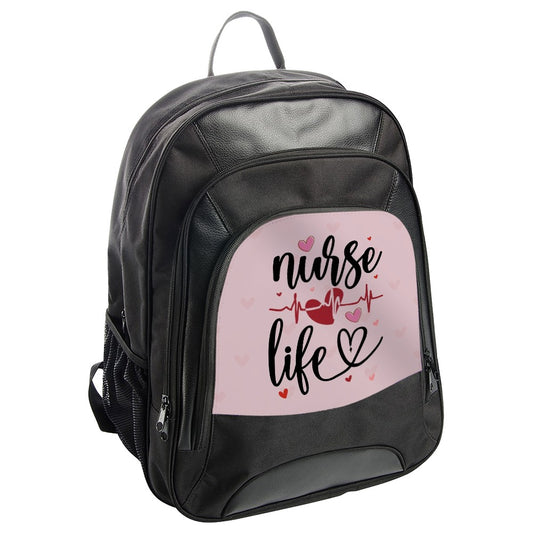 Nurse Life Backpack, Medical Professional Backpack, Heartbeat Design Backpack, Nurse Gift Idea, Everyday BackPack - Tawshia