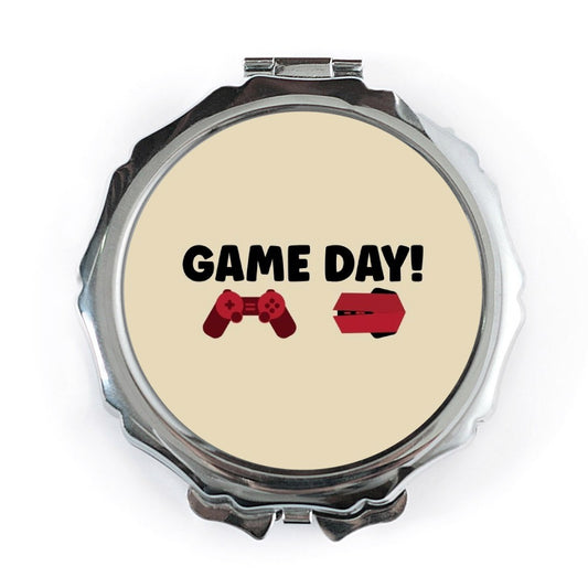 Game Day Pocket Mirror, Gamer Gift, Gaming Console, Video Game Lover, Compact Mirror, Gift for Her, Gift for Him, Geeky Gift - Tawshia