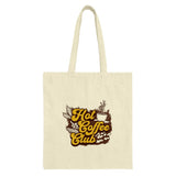 Hot Coffee Club Tote Bag, Coffee Lover Gift, Retro Coffee Design Tote, Everyday Tote Bag, Coffee Addict, Trendy Bag, Graphic Tote Bag - Tawshia