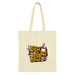 Hot Coffee Club Tote Bag, Coffee Lover Gift, Retro Coffee Design Tote, Everyday Tote Bag, Coffee Addict, Trendy Bag, Graphic Tote Bag - Tawshia