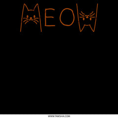 Cute Meow Cat Design Displayed On Product type