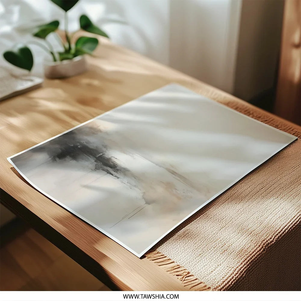 Abstract Landscape Photographic Print, Modern Art Print, Neutral Wall Art, Minimalist Home Decor, Large Wall Art, Living Room Decor - Tawshia