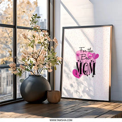 Best Mom Wall Art, Mother's Day Gift, Gift for Mom, Heart Wall Decor, Modern Wall Art, Unique Home Decor, Mom Appreciation Gift - Tawshia