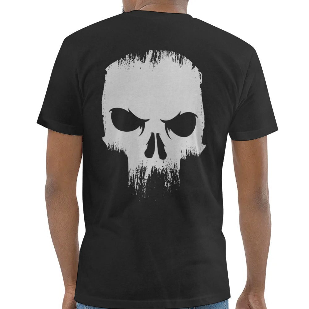 Distressed Skull Graphic on Black T-shirt product type