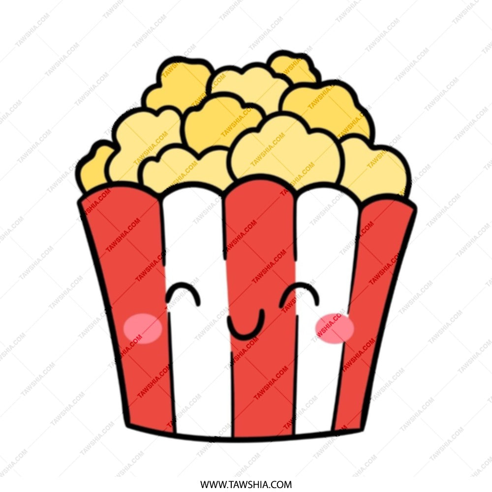 Cute Popcorn Tote Bag, Kawaii Food Bag, Movie Night Gift, Foodie Tote, Popcorn Lover Bag, Fun Tote Bag, Everyday Bag, Gift For Her - Tawshia