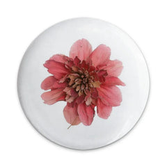 Red Dahlia Flower Pinback Button, Floral Badge, Botanical Gift, Garden Lover Present, Unique Accessory, Flower Button, Nature Inspired - Tawshia