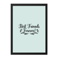 Best Friends Forever Wall Art, Friendship Gift, Home Decor, Typography Print, Inspirational Art, Minimalist Design, Quote Poster - Tawshia