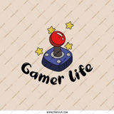 Gamer Life Pocket Mirror, Video Game Lover Gift, Novelty Pocket Mirror, Cute Makeup Mirror, Gamer Girl Gift, Gift for her - Tawshia