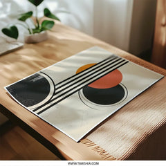 Modern Geometric Photographic Print, Abstract Art Print, Circle Line Design, Minimalist Wall Art, Home Decor Photo - Tawshia