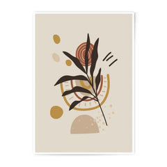 Abstract Leaf Photographic Print, Botanical Art Print, Modern Home Decor, Nature Wall Art, Neutral Color Print, Bohemian Art Print - Tawshia