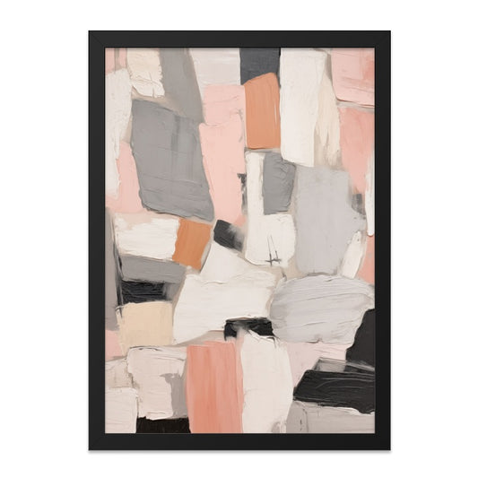 Abstract Wall Art Print, Neutral Color Palette, Modern Art Decor, Geometric Shapes, Contemporary Wall Hanging, Home Decor Art - Tawshia